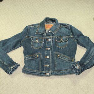 Vintage 90's Levi's Size XS Cotton Spandex Blue Jean Jacket